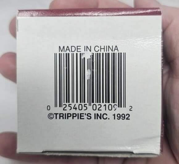 Vintage Trippies Inc. 90's Porcelain Trinket Keepsake Box Clown 2" New - Picture 7 of 8